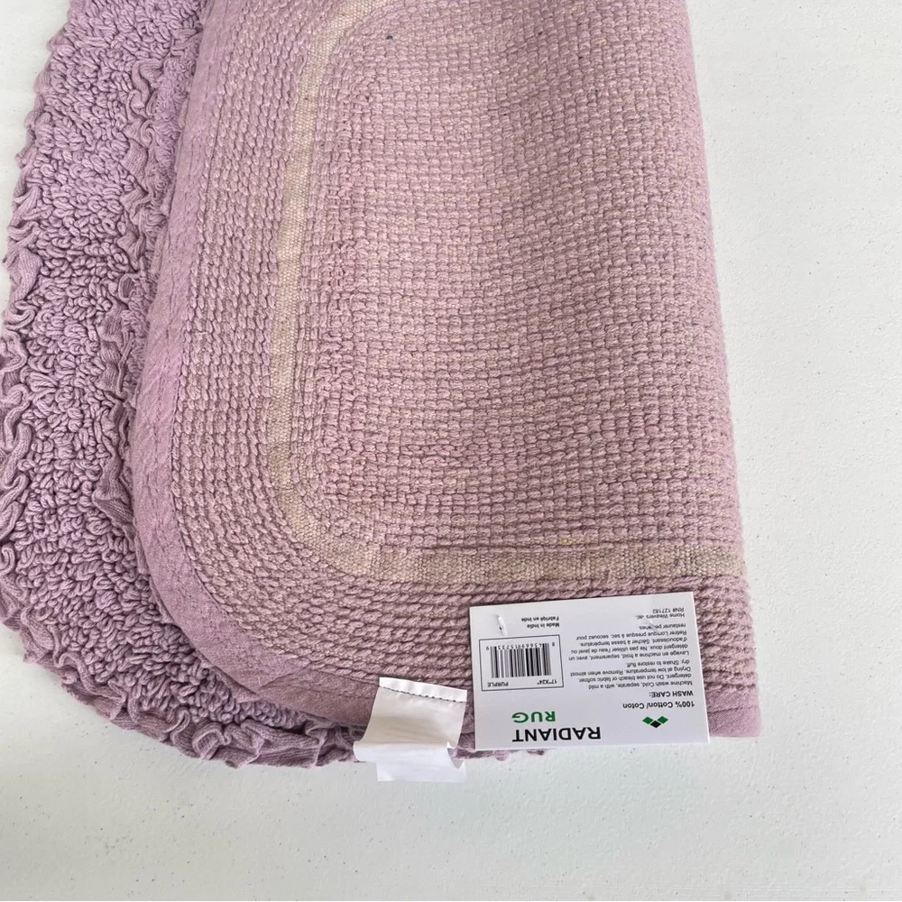 Home Weavers Double Ruffle Bath Rug Mat 17
